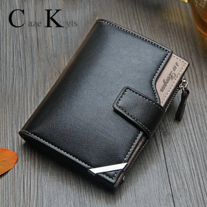 New Korean Casual Men's Wallet Short Vertical Locomotive British Casual