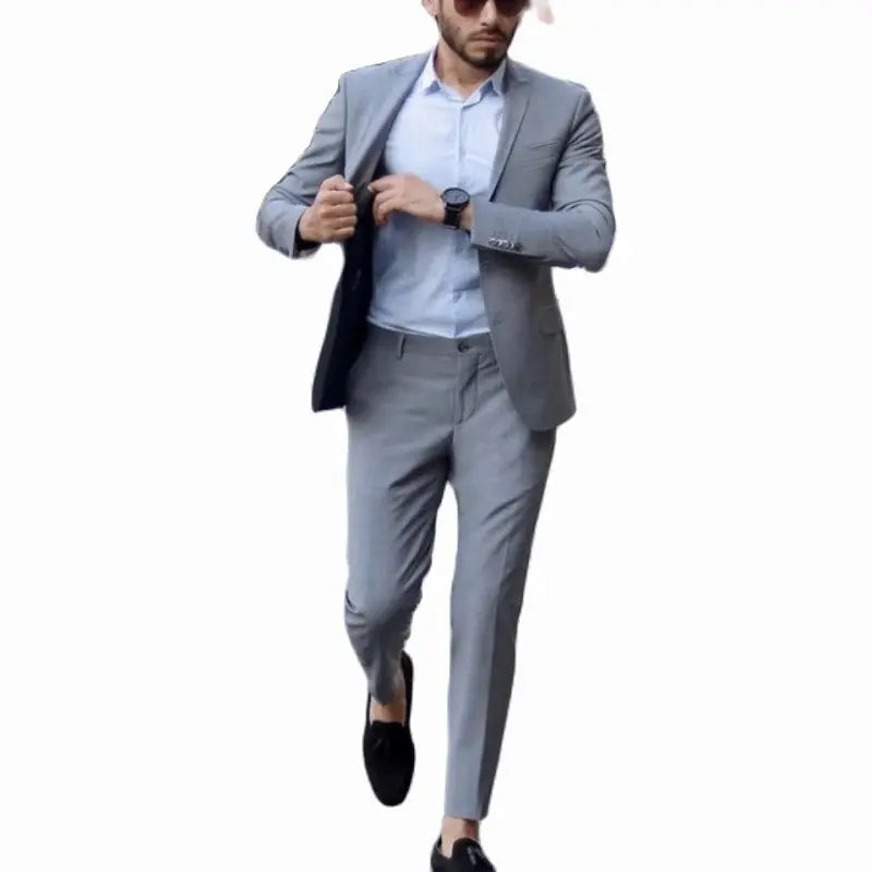 Hot Selling Men'S Suits Blazer Pin Men'S Clothing 2 Pieces Mens