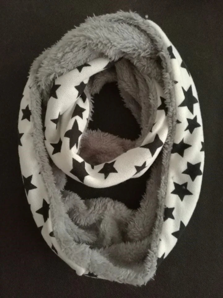 New Winter Scarf Infinity Baby Scarfs Five Star Boys Girls