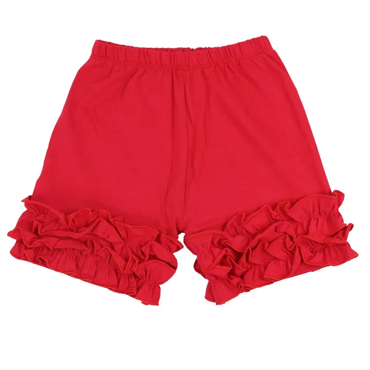 Baby Cotton Ruffle Baby Shorts Toddler Girls Shorts Kids Knit Icing Baby