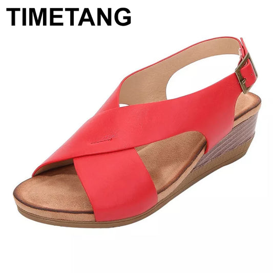 TIMETANGWomen Shoes Classic Elastic Band Ladies Flat Sandals Shoes for Women