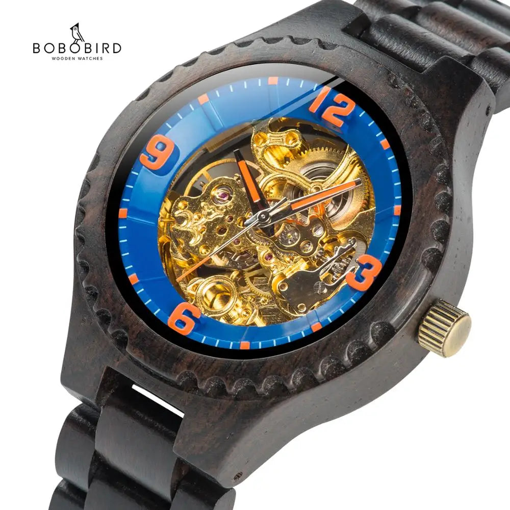 Custom Logo Mechanical Watch Men Bobo Bird Personalized Man Wrist Watch