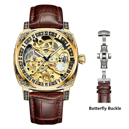 Authentic Brand Carved Watches Fully Automatic Men Watches