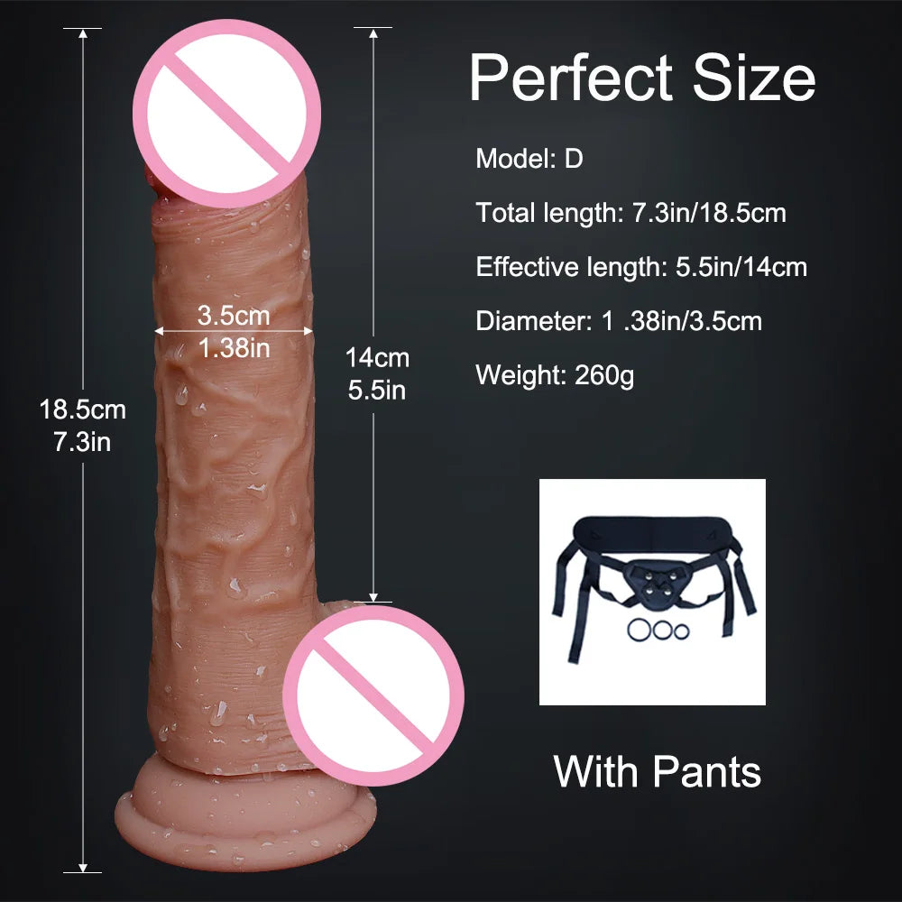 Soft Sexy Huge Dildo Skin Feeling Realistic Penis Sex for Women