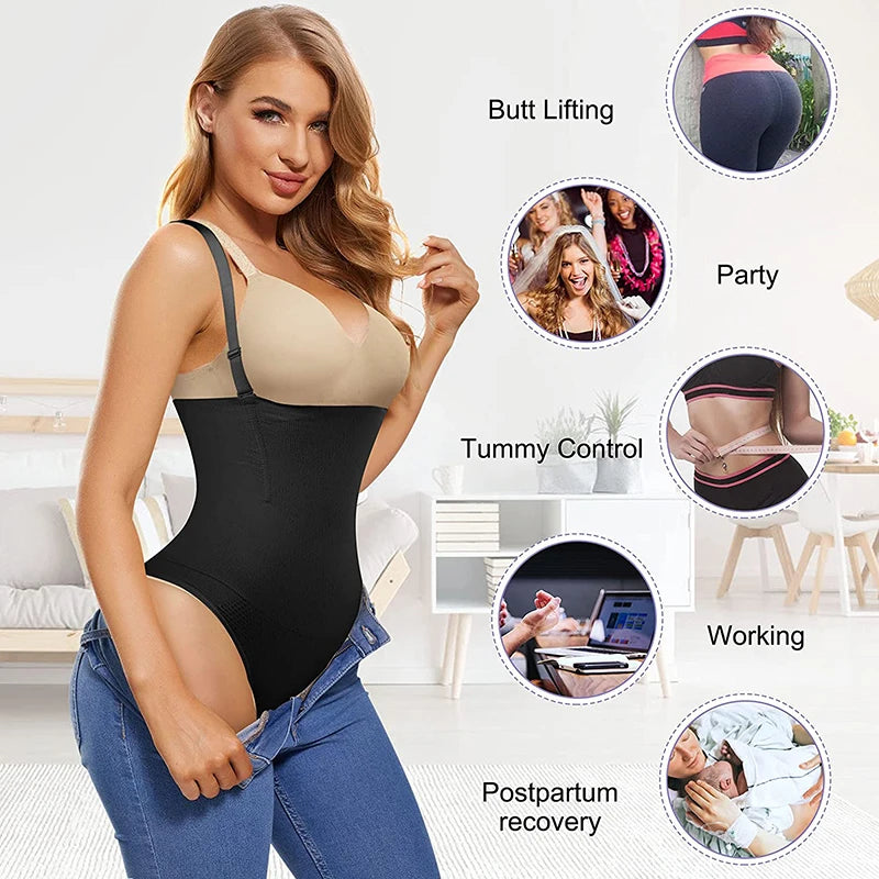 Bodysuit Shapewear Women Full Body Shaper Tummy Control