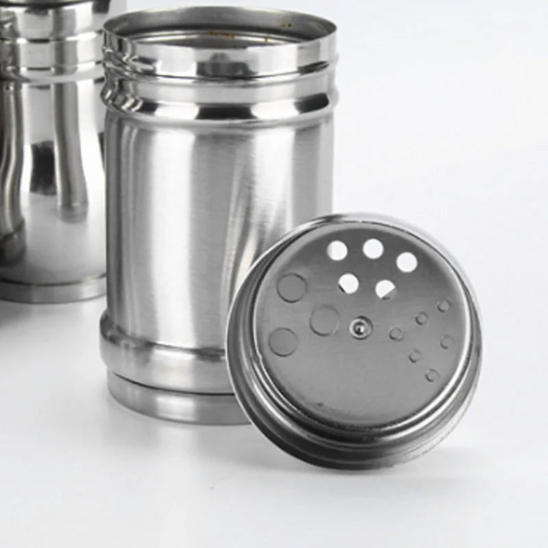 Salt Sugar Bottle Rotating Cover Multi-Purpose Stainless Steel 1Pcs Gadgets