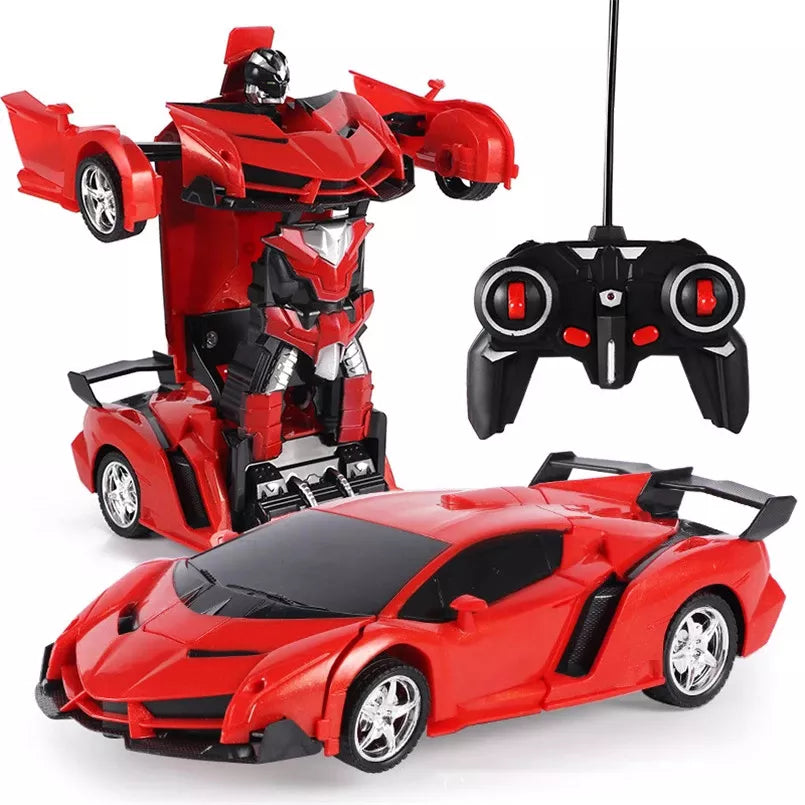 2 in 1 Electric RC Car Transformation Robots Children Boys Toys Remote Control