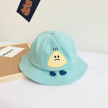 2-6 Years Old Panama Cap for Kids Spring Summer Cartoon Bucket Hats