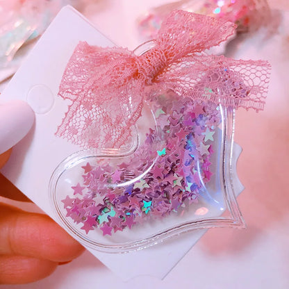 Glitter Star Crown Barrettes Hair Clips for Girls Hair Accessories Twinkle