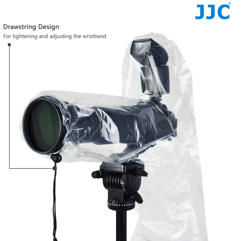 JJC 2PCS Waterproof Raincoat Camera Rain Cover Case Bag Protector for Canon