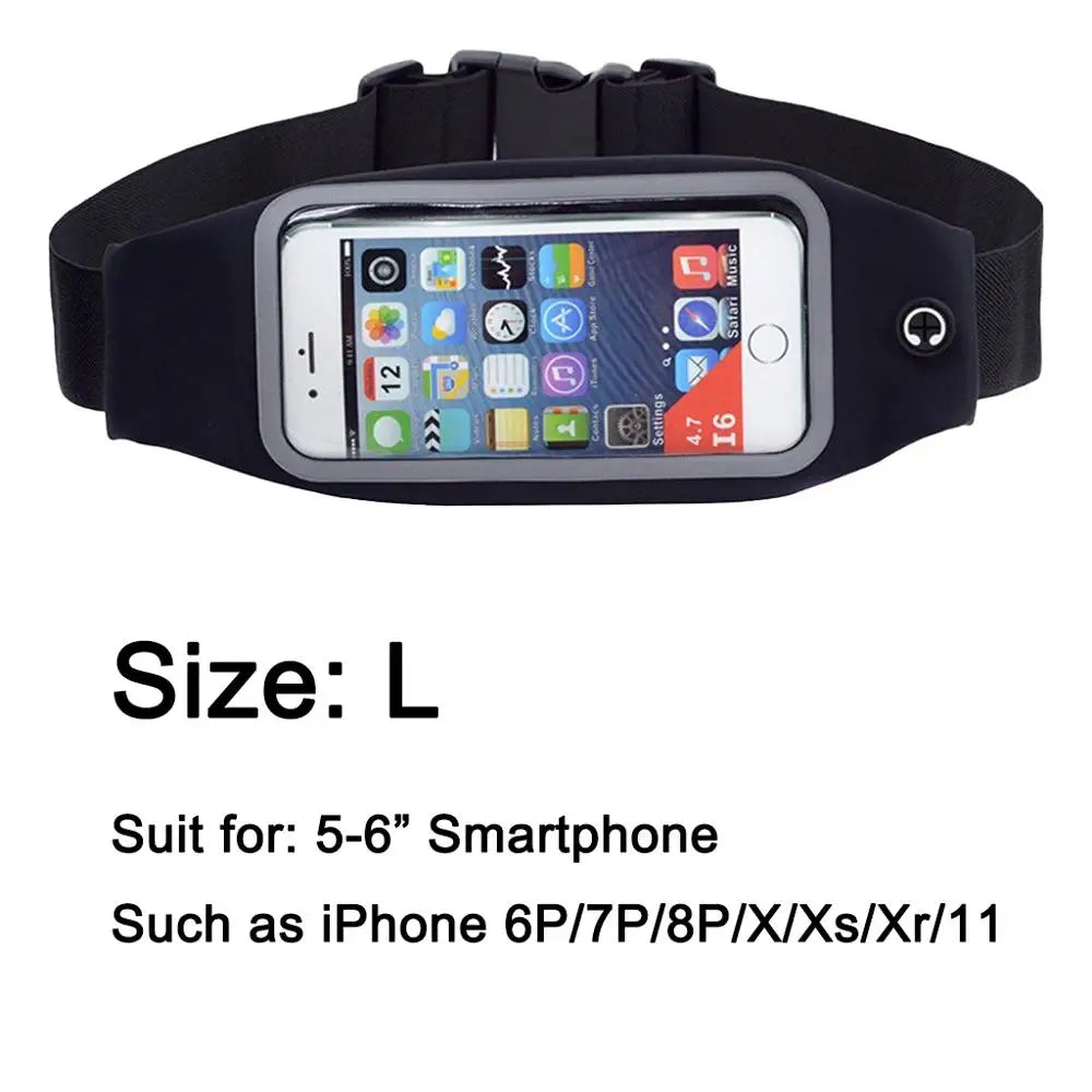 Men Women Running Phone Bags Waterproof Touch Screen Armbands Sports