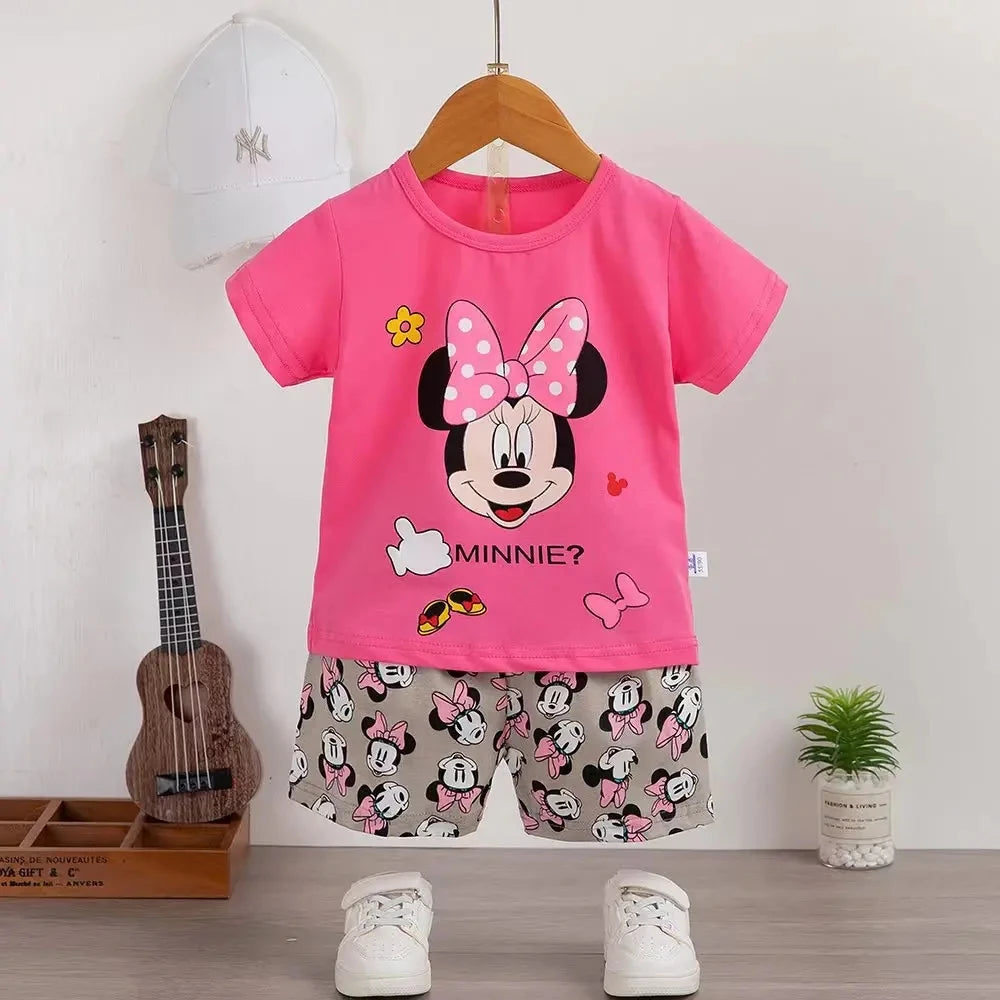 Fashion Baby Girls Clothes Summer Baby Girls Sets Cute Girls T-Shirt + Shorts