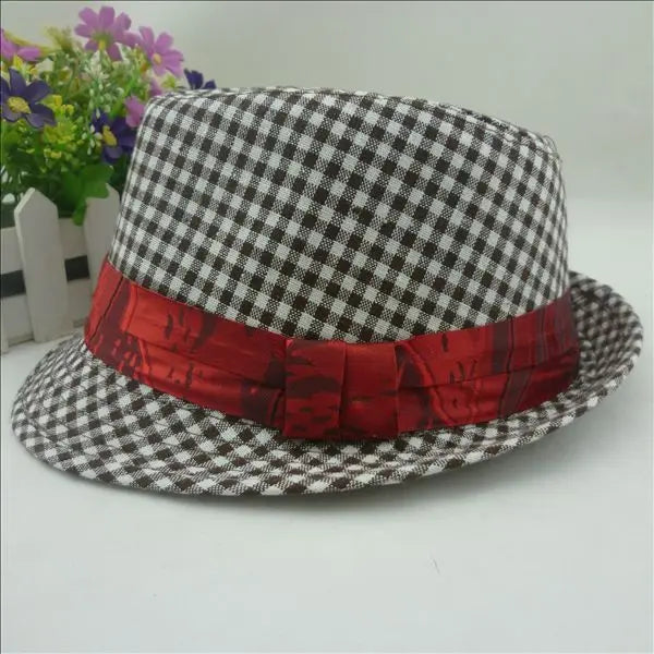 2022 Retail Solid Fashion Boys Fedora Top Hats for Kids Fedoras Baby Cap Dicer