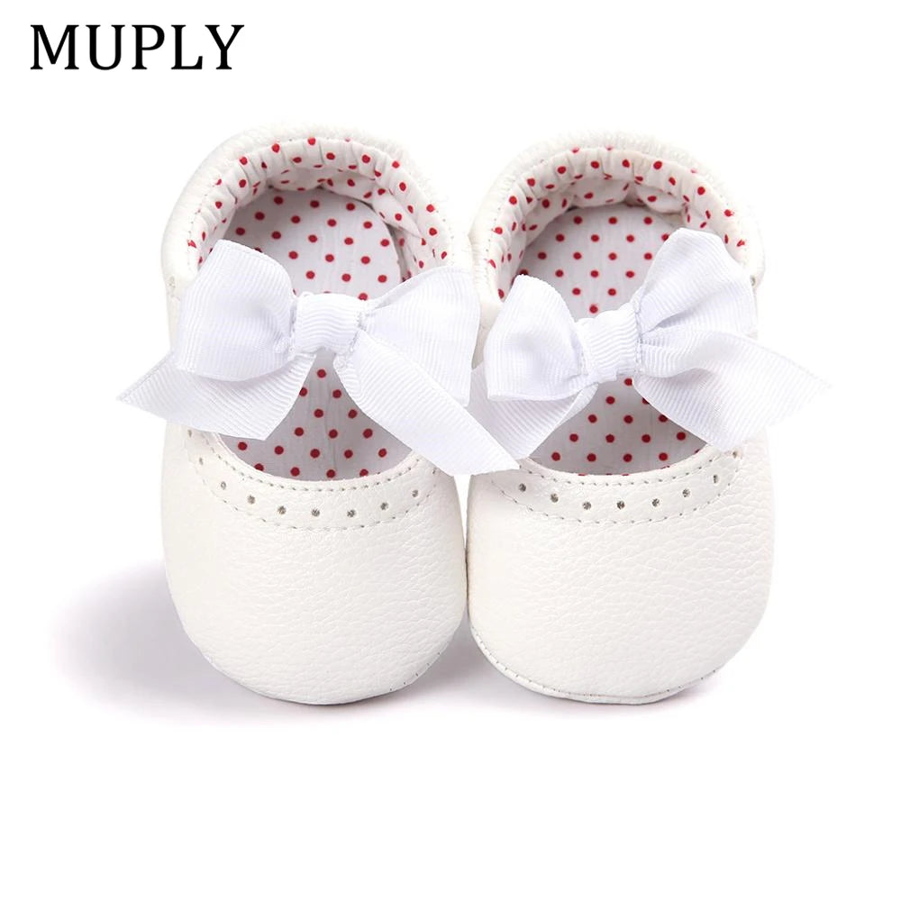 Baby Shoes for Newborn Baby Girls Princess Shoes PU Leather