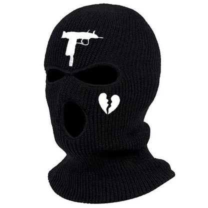 Men Balaclava Mask Hat Winter Warm Windproof Knit Beanies Bonnet Unisex Caps