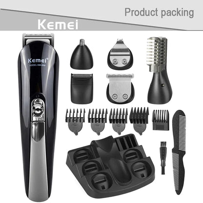 Kemei Hair Trimmer Electric Hair Clipper Beauty Kit Multifunction Trimmer