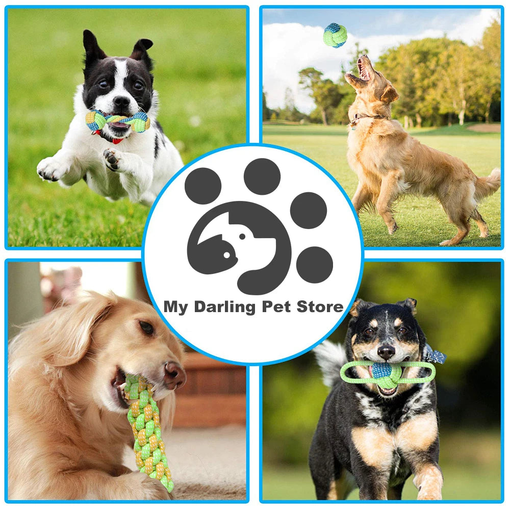 Pet Dog Toys for Large Small Dogs Toy Interactive Cotton Rope