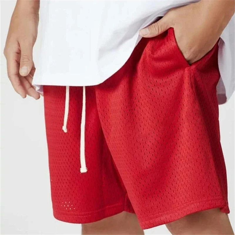 Summer Shorts Men Fashion Boardshorts Mesh Breathable Male Casual Shorts