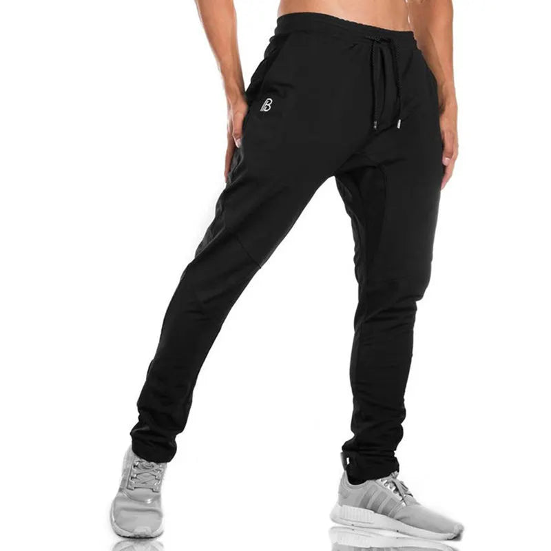 Casual Pants Men Joggers Cotton Sweatpants Gym Fitness Workout Skinny Trousers