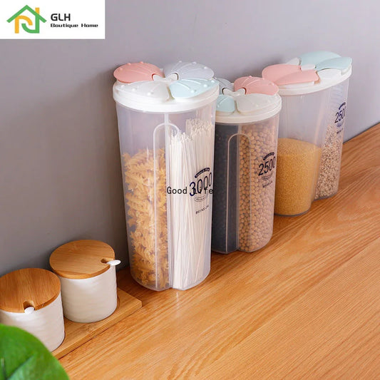 Kitchen Food Storage Cereal Dispenser Storage Box Rotating Dry Food Container