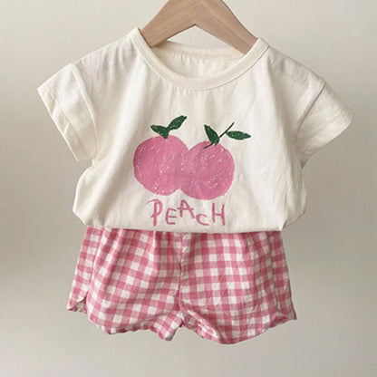 Baby Boy Girl Children's Suit Summer Children Kids Boys Girls Fruits Shorts