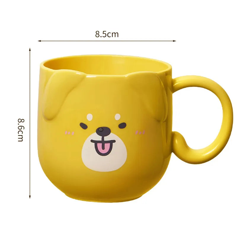 Cute Cat Mouthwash Cup Toothbrush Cup Home Travel Cartoon Thickened Wash Cup