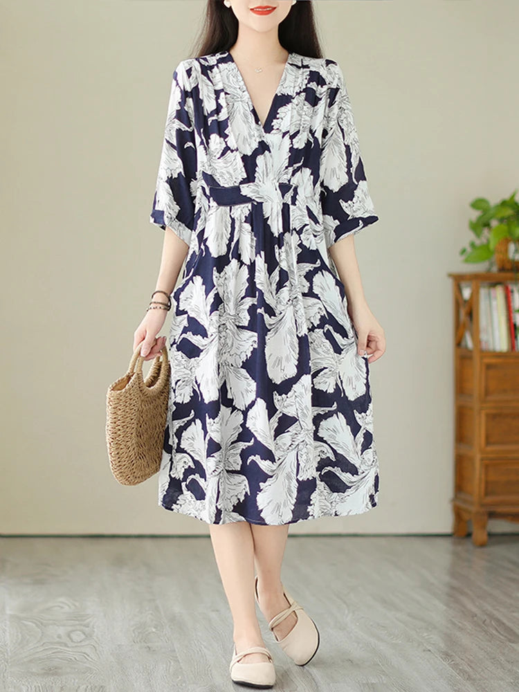 NYFS 2024 Summer New Korea Woman Dress Vestidos Robev