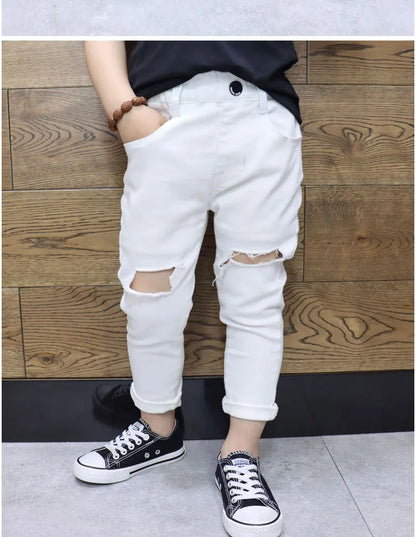 2020 Kids Boys Jeans Fashion Clothes Casual Pants Denim Clothing