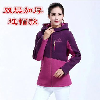 Plus Size Women's Sweatershirt Young and Middle-Aged Embroidered Jacket