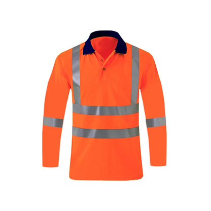 Shirts for Men High Visibility Reflective T-Shirt Long Sleeves Safety Shirt Hi