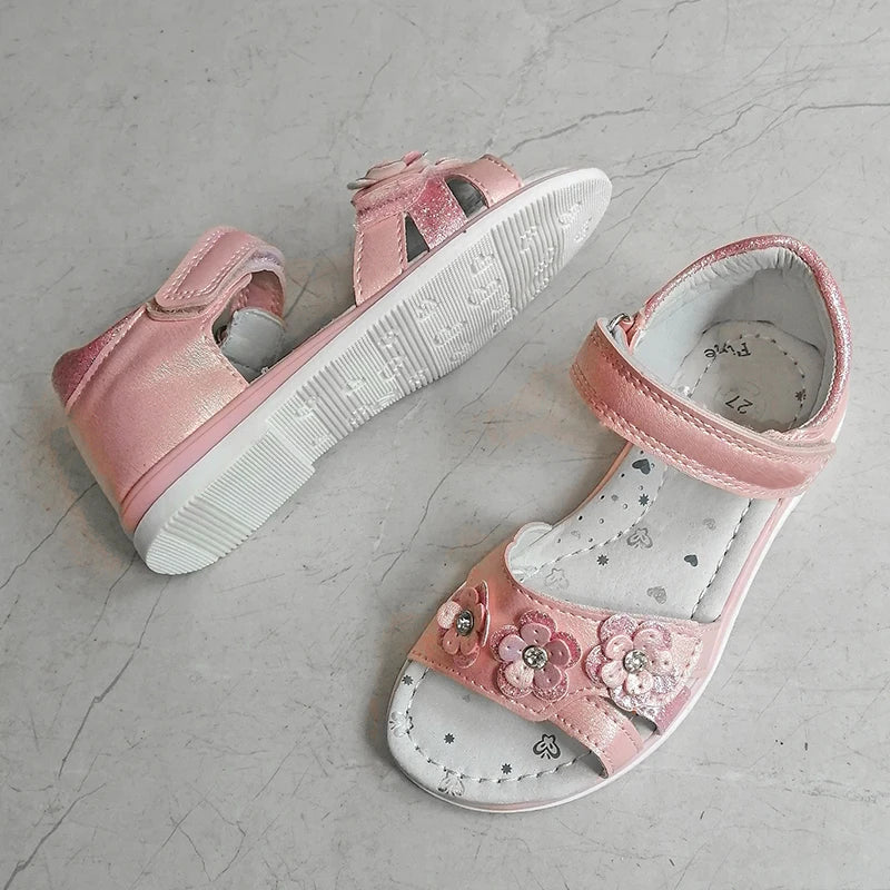 Fashion 1pair Flower Orthopedic Sandals Children Shoes