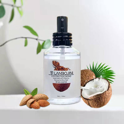 Private Label Coconut Almond Hair Care Protection Oil Best  Hair Treatment