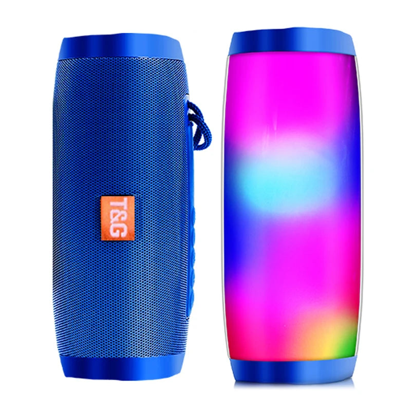 Wireless Bass Column Waterproof Outdoor USB Speakers Portable LED Speaker