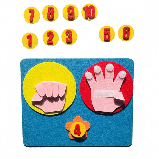 Kids Montessori Toys Materials DIY Non-Woven Math Toys Numbers Counting Toy