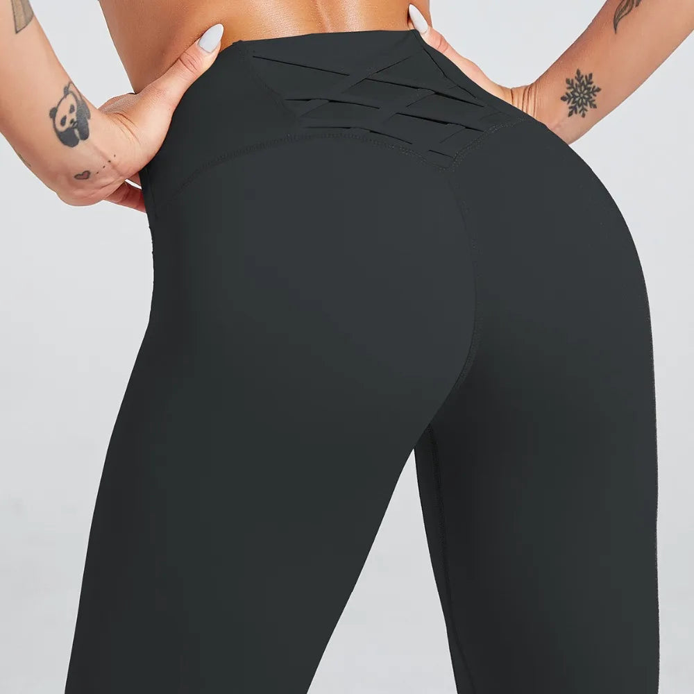 Fitness Lycra Push Up Leggings High Waist Stretch Leggings