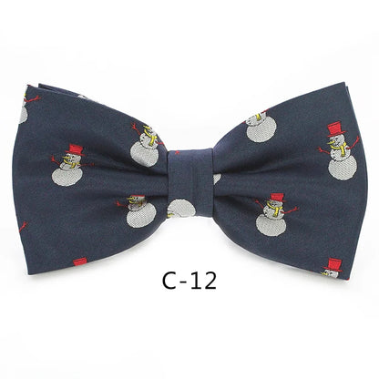 JEMYGINS Christmas Bow Ties for Mens Shirt  Snowflake Christmas Tree Pattern