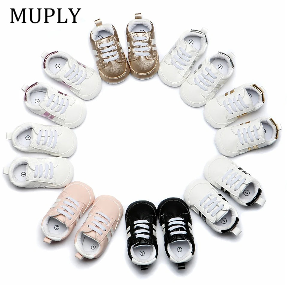 Baby Shoes Pu Leather Shoes Sports Sneakers Newborn Baby Boys