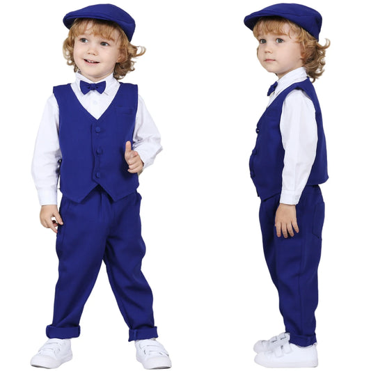 Boys Wedding Suit Baby Clothes Infant Birthday Party Gift Outfit Set