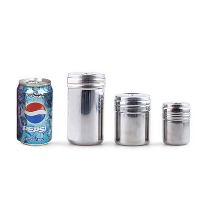 Stainless Steel Spice Sugar Salt Pepper Herb Shaker Jar Seasoning Bottle