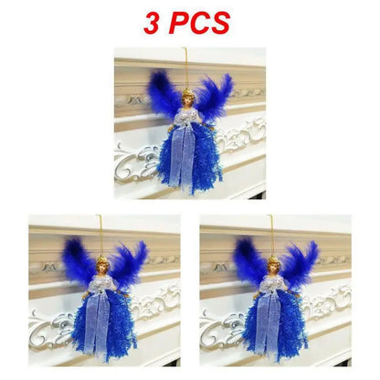 1/3/6pcs Christmas Angel Pendant Hanging Angels Christmas Tree Ornaments