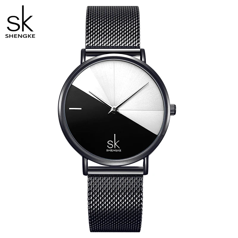 Shengke Original Design Woman Watches Creative Fashion Womens Quartz