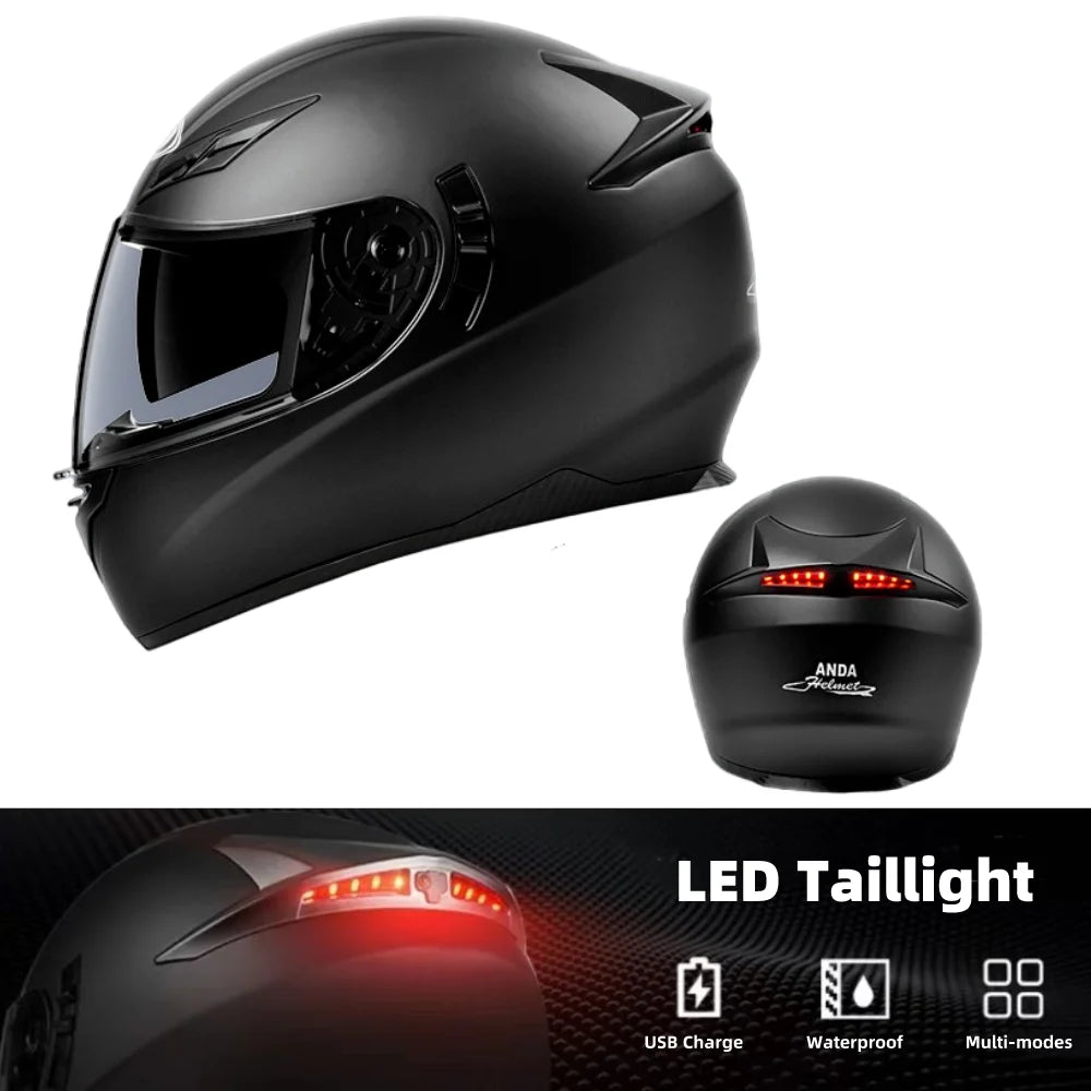 Full Face Abs Motorcycle Helmets Unisex 3C Dot Certified Motorbike Helmet