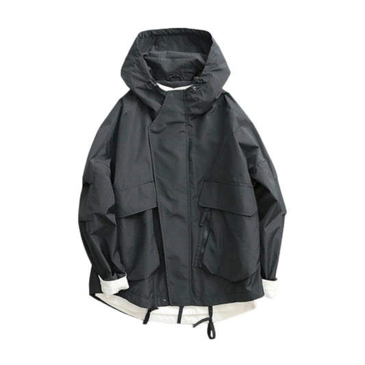 Windbreak Jackets Men Autumn Japanese Harajuku Vintage Fashion Hoodie