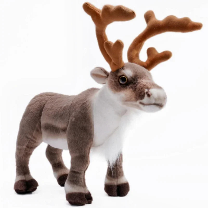 Real-Life Reindeer Plush Toy Christmas Deer Plush Doll Simulation Elk Soft Toys