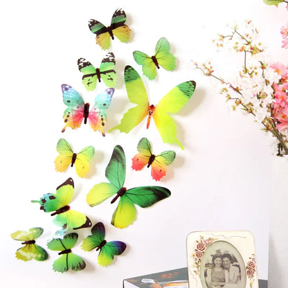 Creative Butterfly Refrigerator Sticker Home Decor Kitchen DIY Wall Stickers