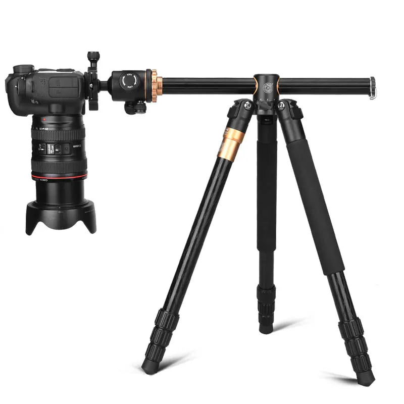 Q999H Horizontal Tripod Professional Camera Flat Tripod 61" Portable Compact