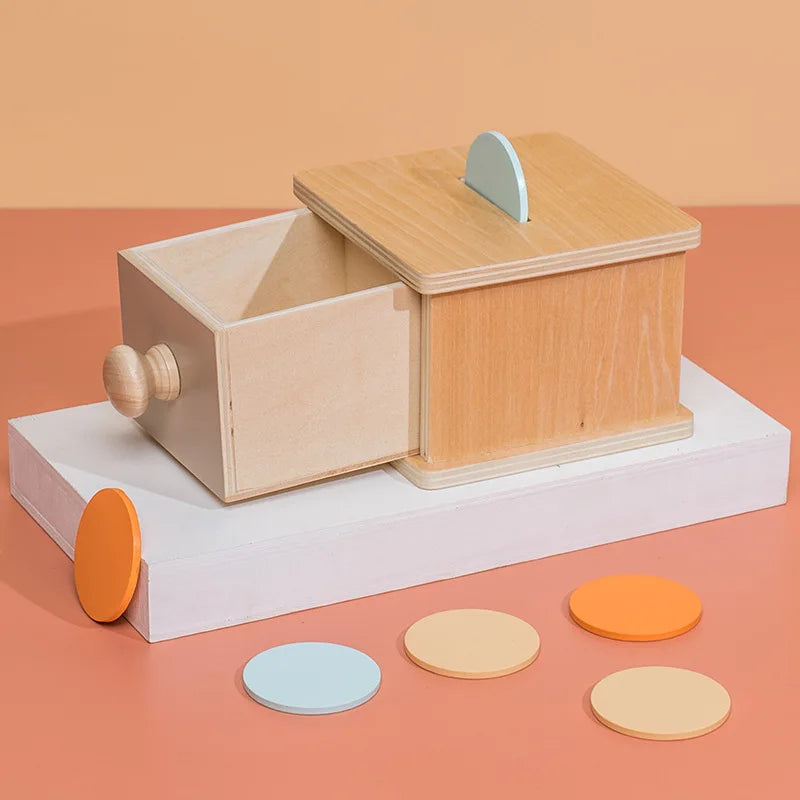 Kid Educational Toy Children Montessori Object Permanence Box