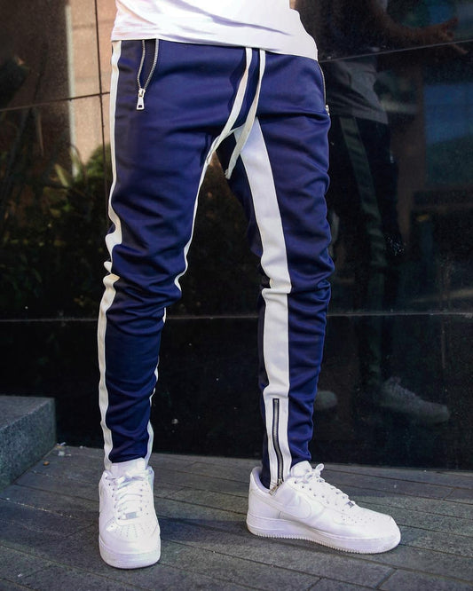 New Custom Logo Blank Joggers With Side Zipper