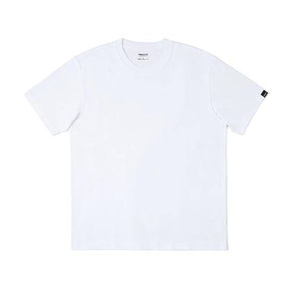 SIMWOOD 2024 Summer New 100% Cotton White Solid T Shirt