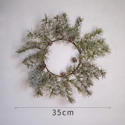 1.5M Christmas Pine Vine Garland With Pine Tree Branch Rattan Home Party Wall